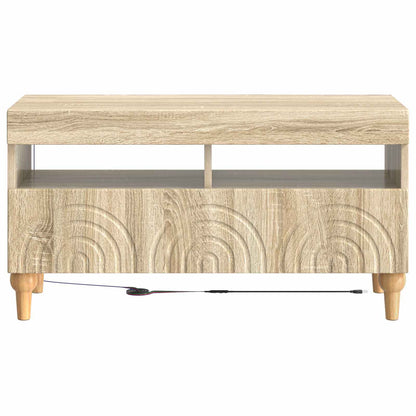 LED TV Cabinet Sonoma Oak Engineered Wood