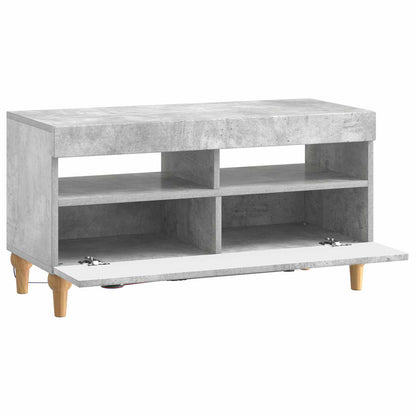 LED TV Cabinet Concrete Grey Engineered Wood