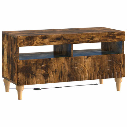 LED TV Cabinet Smoked Oak Engineered Wood