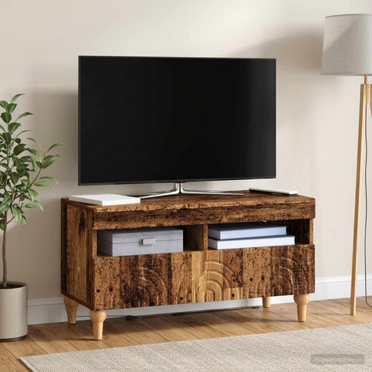 LED TV Cabinet Old Wood Engineered Wood