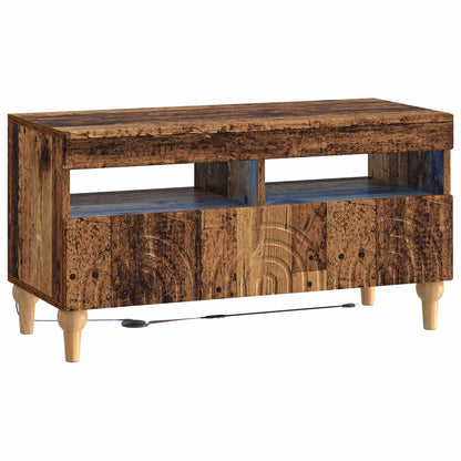 LED TV Cabinet Old Wood Engineered Wood