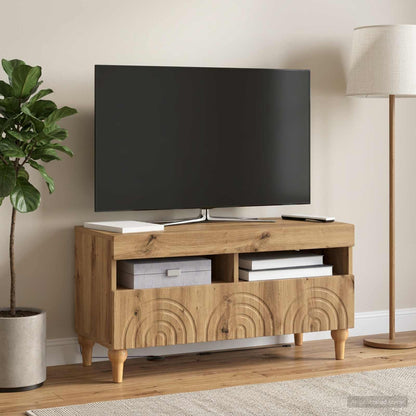 LED TV Cabinet Artisan Oak Engineered Wood
