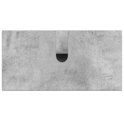 Bathroom Sink Cabinet ZWOLLE Concrete Grey 59.5 x 31.5x 59 cm