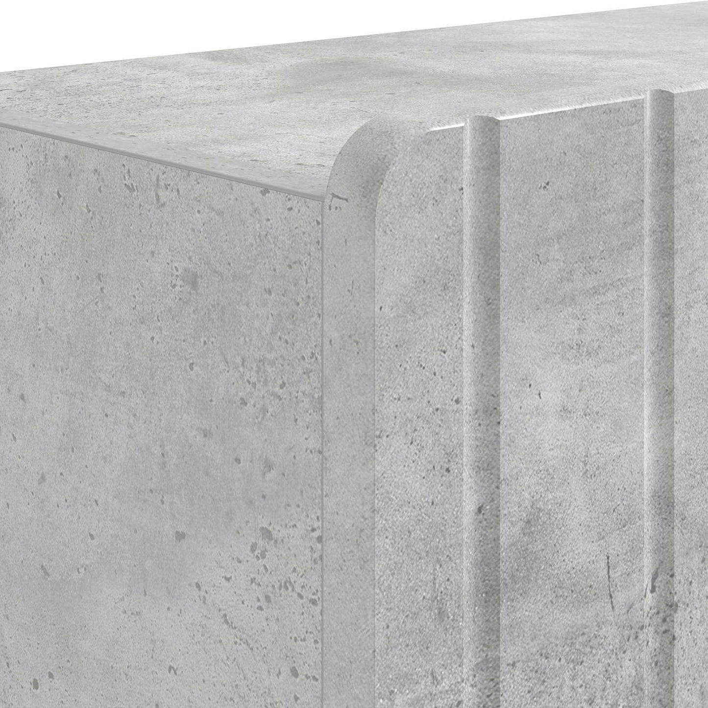 Bathroom Cabinet with Open Shelf ZWOLLE Concrete Grey