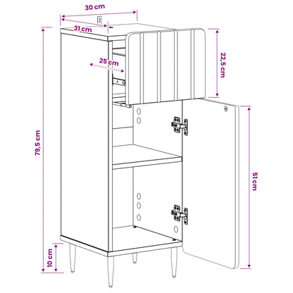 Bathroom Storage Cainet ZWOLLE Artisan Oak 30 x 31 x 79.5 cm