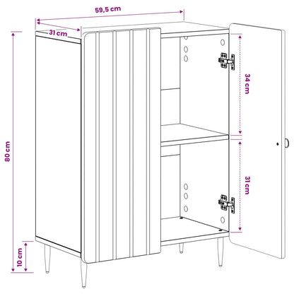 Bathroom Storage Cainet ZWOLLE Sonoma Oak 59.5 x 31 x 79.5 cm