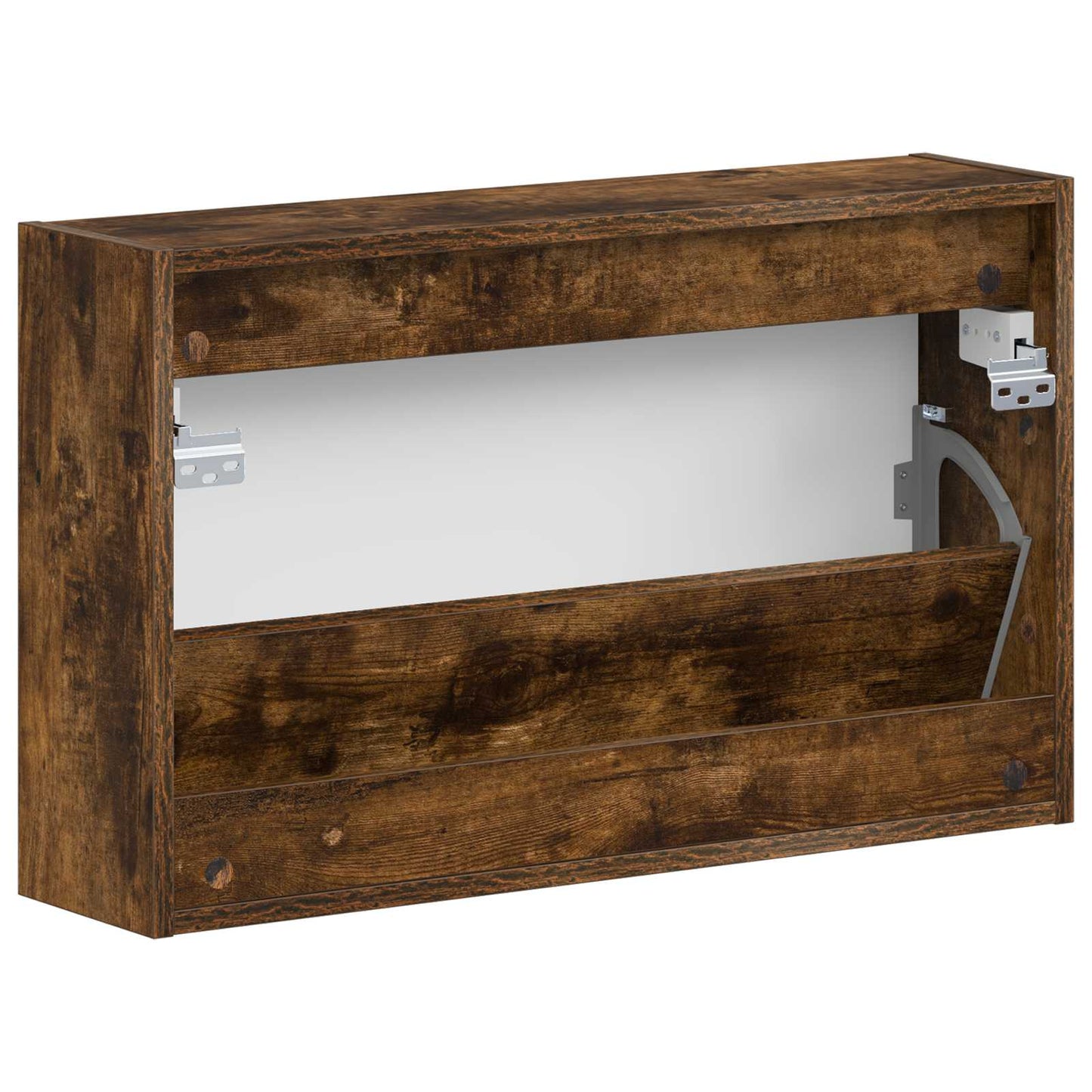 Wall-Mounted Shoe Cabinet ZWOLLE 71 x 17 x 43 cm Smoked Oak