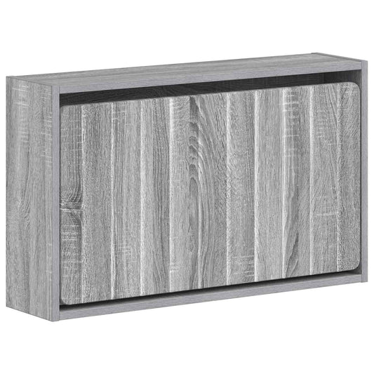 Wall-Mounted Shoe Cabinet ZWOLLE 71 x 17 x 43 cm Grey Sonoma