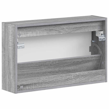 Wall-Mounted Shoe Cabinet ZWOLLE 71 x 17 x 43 cm Grey Sonoma