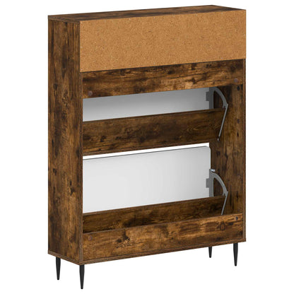 Shoe Cabinet ZWOLLE 78 x 24 x 103 cm Engineered Wood Smoked Oak