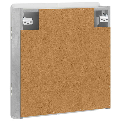 Dartboard Cabinet ZWOLLE Concrete Grey 52.5 x 10.5 x 57.5 cm