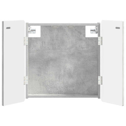 Dartboard Cabinet ZWOLLE Concrete Grey 52.5 x 10.5 x 57.5 cm