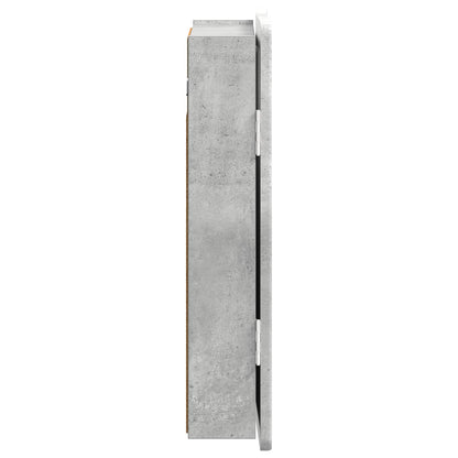Dartboard Cabinet ZWOLLE Concrete Grey 52.5 x 10.5 x 57.5 cm