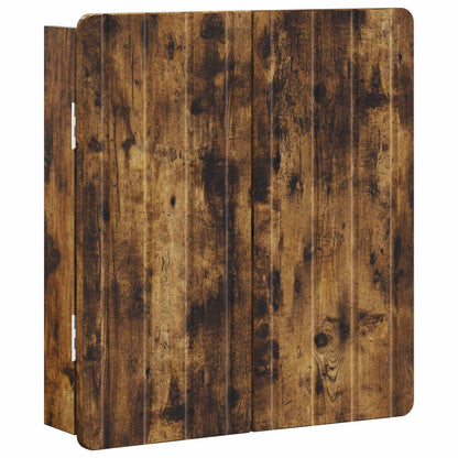 Dartboard Cabinet ZWOLLE Smoked Oak 52.5 x 10.5 x 57.5 cm