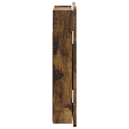 Dartboard Cabinet ZWOLLE Smoked Oak 52.5 x 10.5 x 57.5 cm