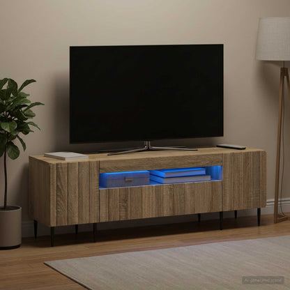 LED TV Cabinet Sonoma Oak Engineered Wood