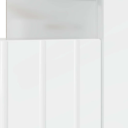 LED TV Cabinet High Gloss White Engineered Wood