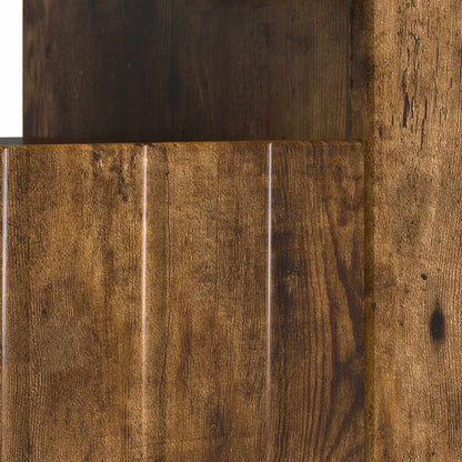 LED TV Cabinet Smoked Oak Engineered Wood