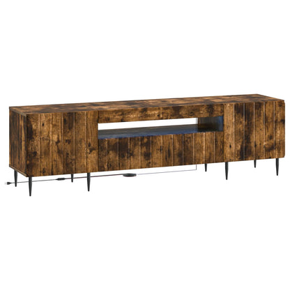 LED TV Cabinet Smoked Oak Engineered Wood