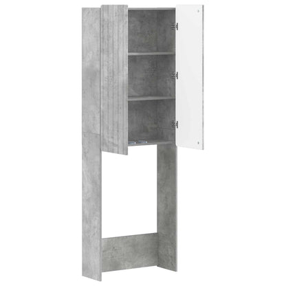 Toilet Cabinet ZWOLLE Concrete Grey 66 x 25.5 x 190 cm