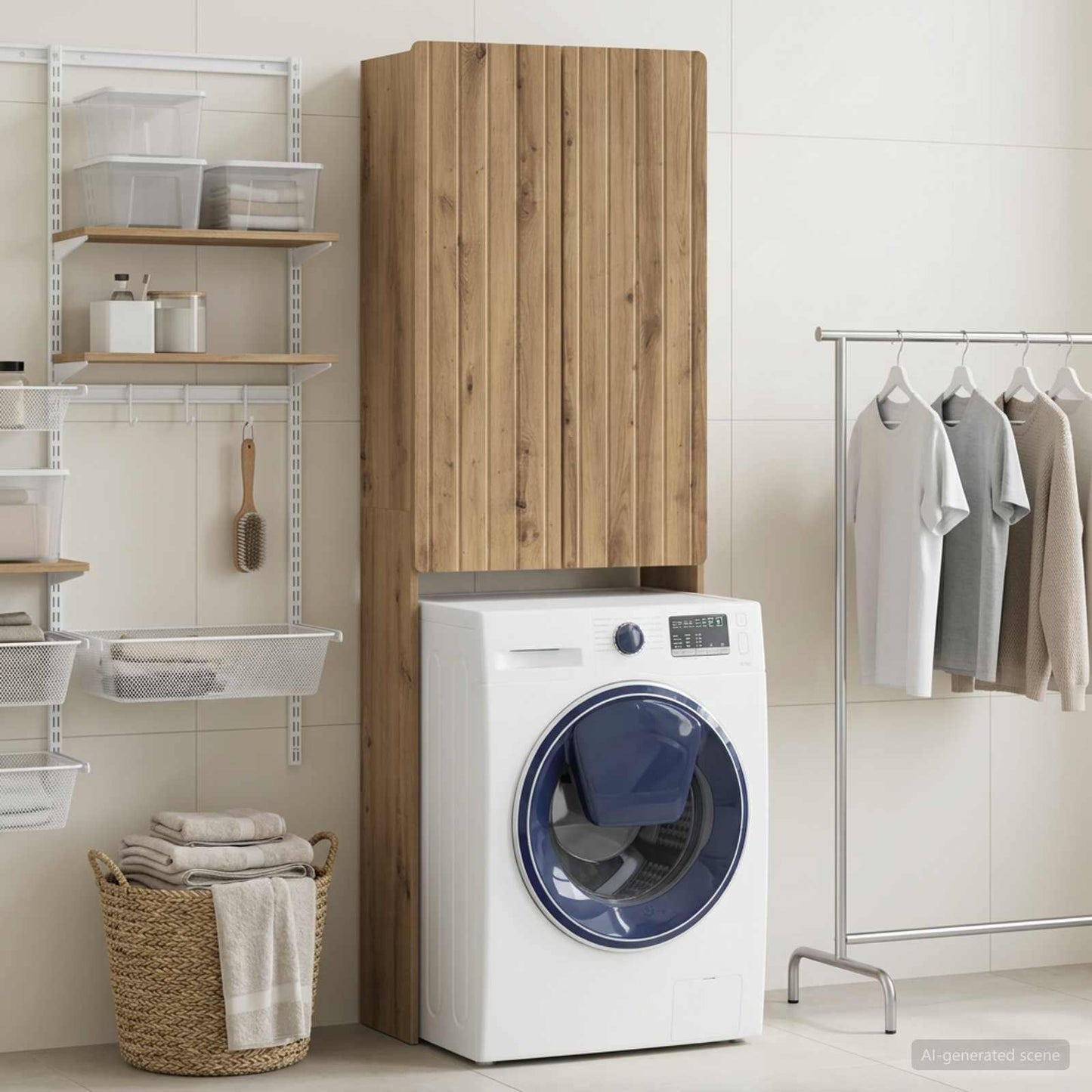 Toilet Cabinet ZWOLLE Artisan Oak 66 x 25.5 x 190 cm