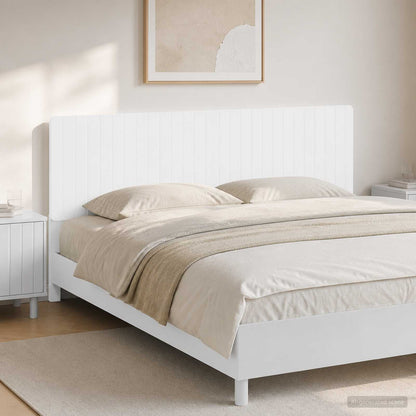 Wall-Mounted Headboard ZWOLLE White Engineered Wood