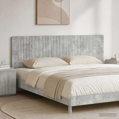 Wall-Mounted Headboard ZWOLLE Concrete Grey Engineered Wood