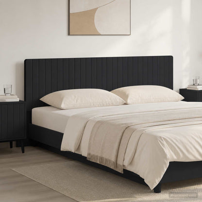 Wall-Mounted Headboard ZWOLLE Black Engineered Wood