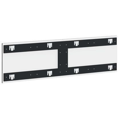 Wall-Mounted Headboard ZWOLLE Black Engineered Wood