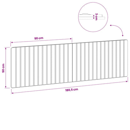 Wall-Mounted Headboard ZWOLLE Black Engineered Wood