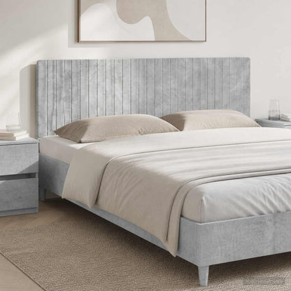 Wall-Mounted Headboard ZWOLLE Concrete Grey Engineered Wood