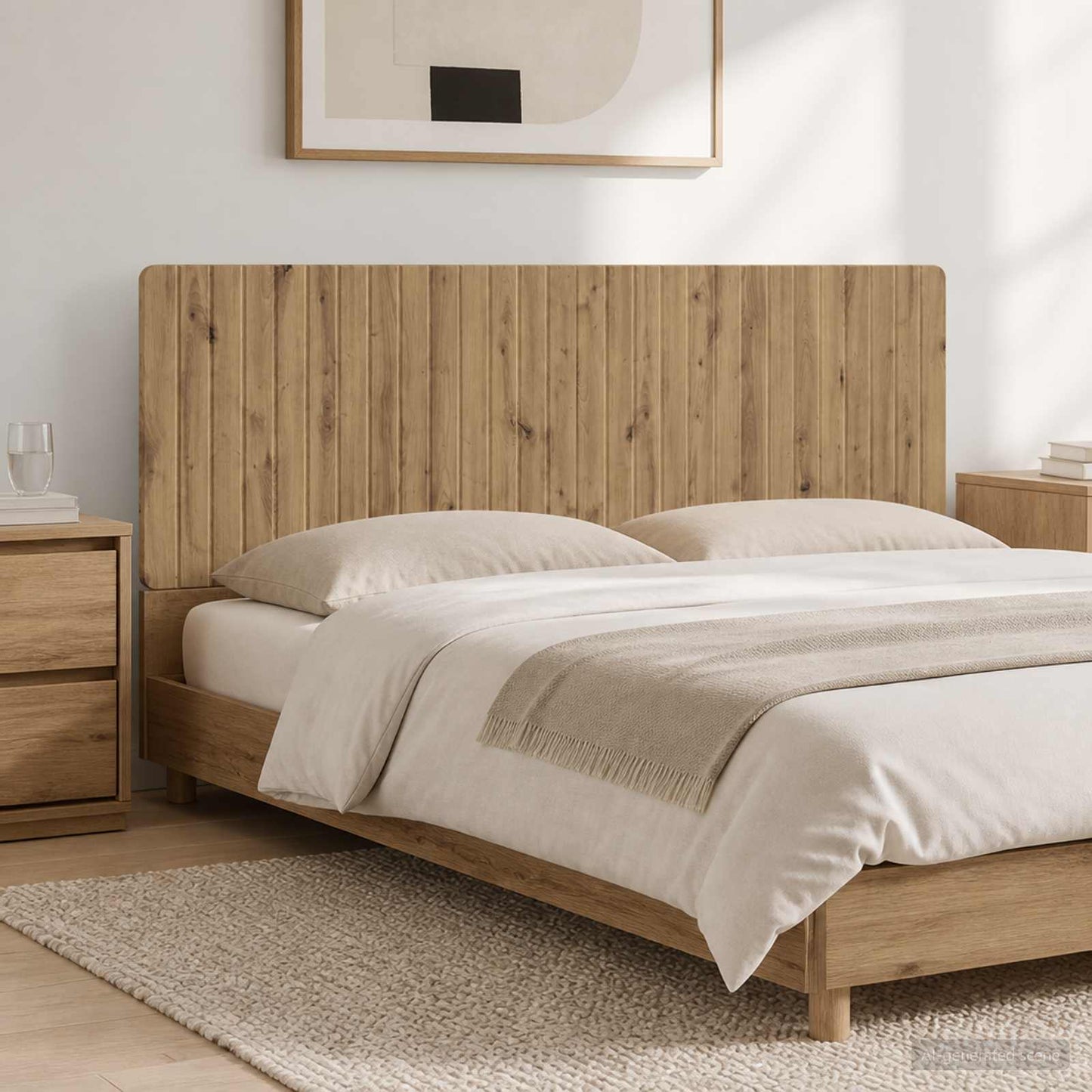 Wall-Mounted Headboard ZWOLLE Artisan Oak Engineered Wood
