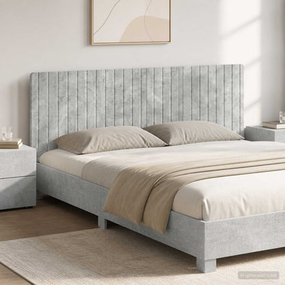 Wall-Mounted Headboard ZWOLLE Concrete Grey Engineered Wood