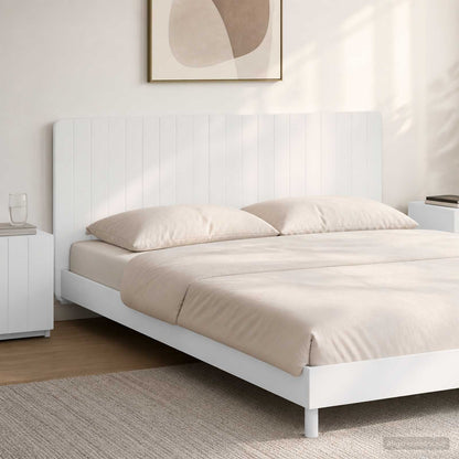 Wall-Mounted Headboard ZWOLLE White Engineered Wood