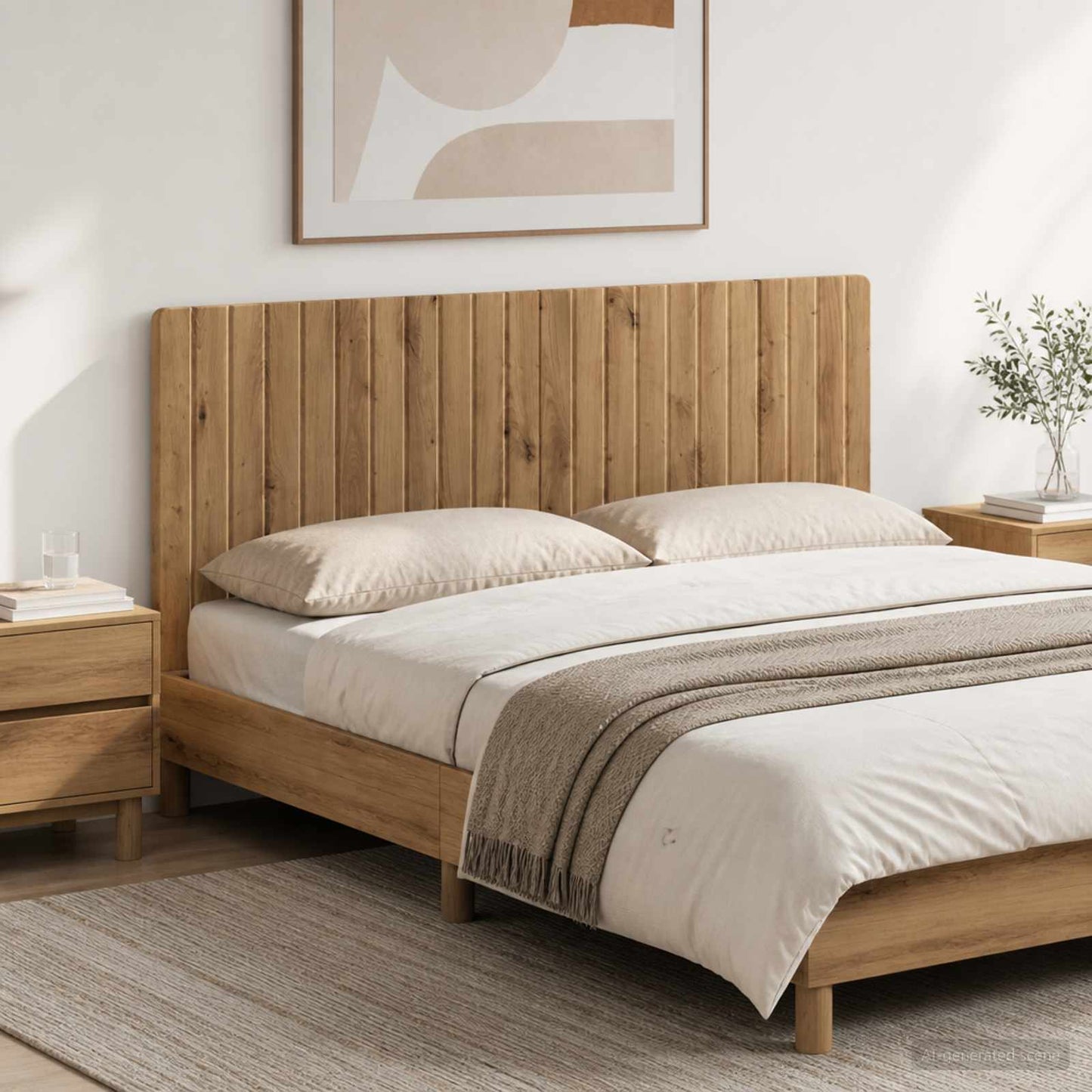 Wall-Mounted Headboard ZWOLLE Artisan Oak Engineered Wood