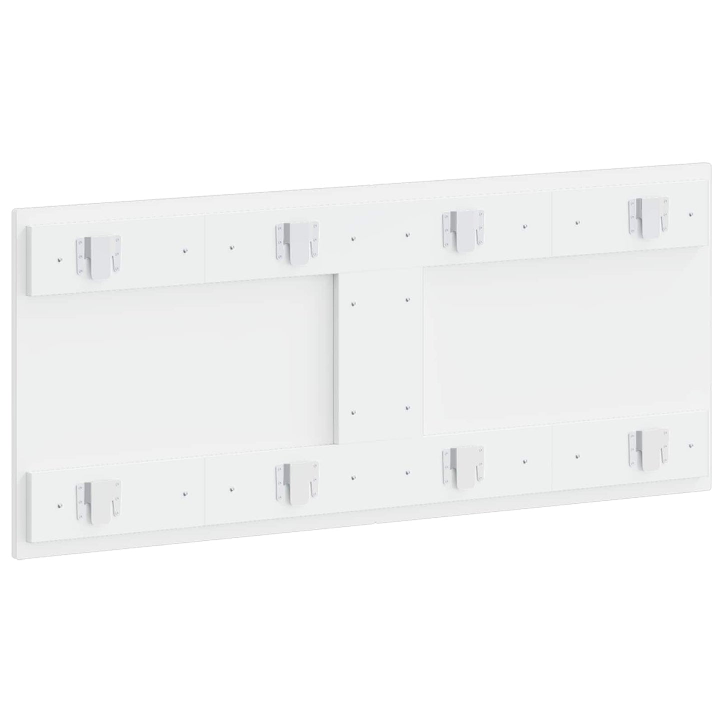 Wall-Mounted Headboard ZWOLLE High Gloss White Engineered Wood