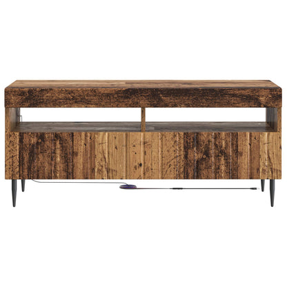 LED TV Cabinet Old Wood Engineered Wood