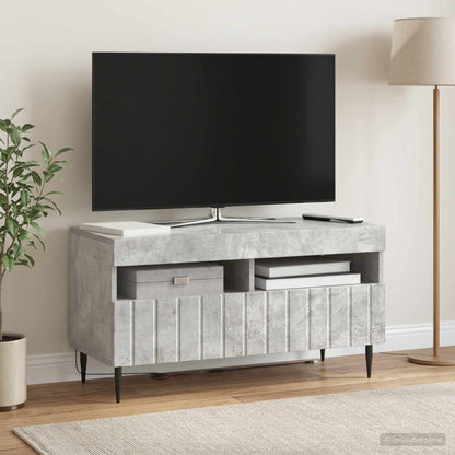 LED TV Cabinet Concrete Grey Engineered Wood