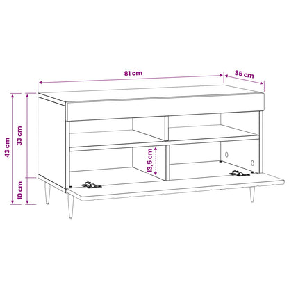 LED TV Cabinet High Gloss White Engineered Wood