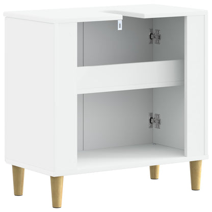 Bathroom Sink Cabinet ARNHEM White 59.5 x 31.5x 59 cm