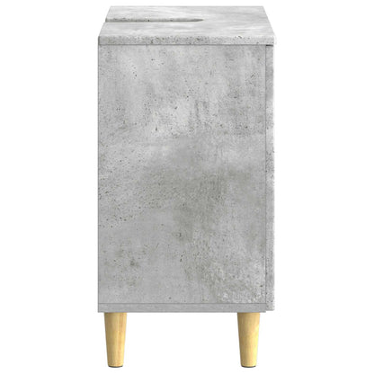 Bathroom Sink Cabinet ARNHEM Concrete Grey 59.5 x 31.5x 59 cm