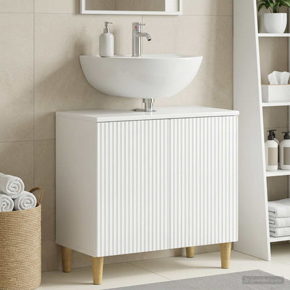 Bathroom Sink Cabinet ARNHEM High Gloss White