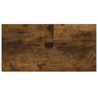 Bathroom Sink Cabinet ARNHEM Smoked Oak 59.5 x 31.5x 59 cm