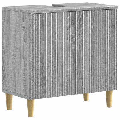 Bathroom Sink Cabinet ARNHEM Grey Sonoma 59.5 x 31.5x 59 cm