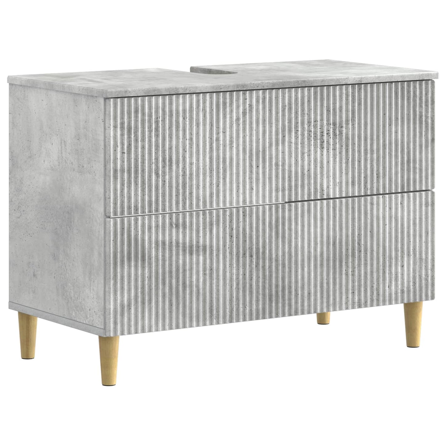 Bathroom Sink Cabinet ARNHEM Concrete Grey 82 x 41x 59 cm
