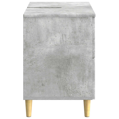 Bathroom Sink Cabinet ARNHEM Concrete Grey 82 x 41x 59 cm