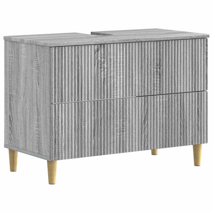 Bathroom Sink Cabinet ARNHEM Grey Sonoma 82 x 41x 59 cm