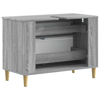 Bathroom Sink Cabinet ARNHEM Grey Sonoma 82 x 41x 59 cm