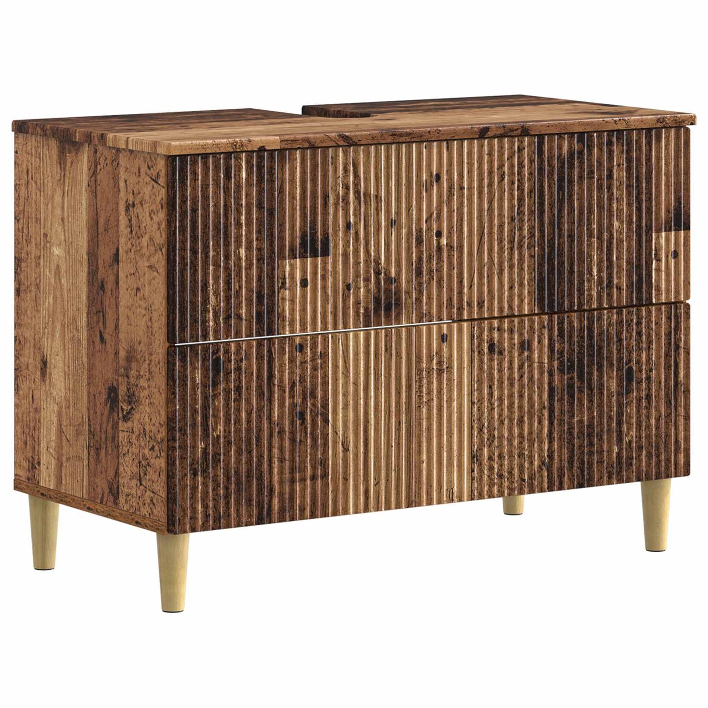 Bathroom Sink Cabinet ARNHEM Old Wood 82 x 41x 59 cm