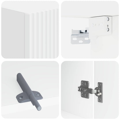 Bathroom Wall Cabinet ARNHEM White 30 x 31 x 59 cm